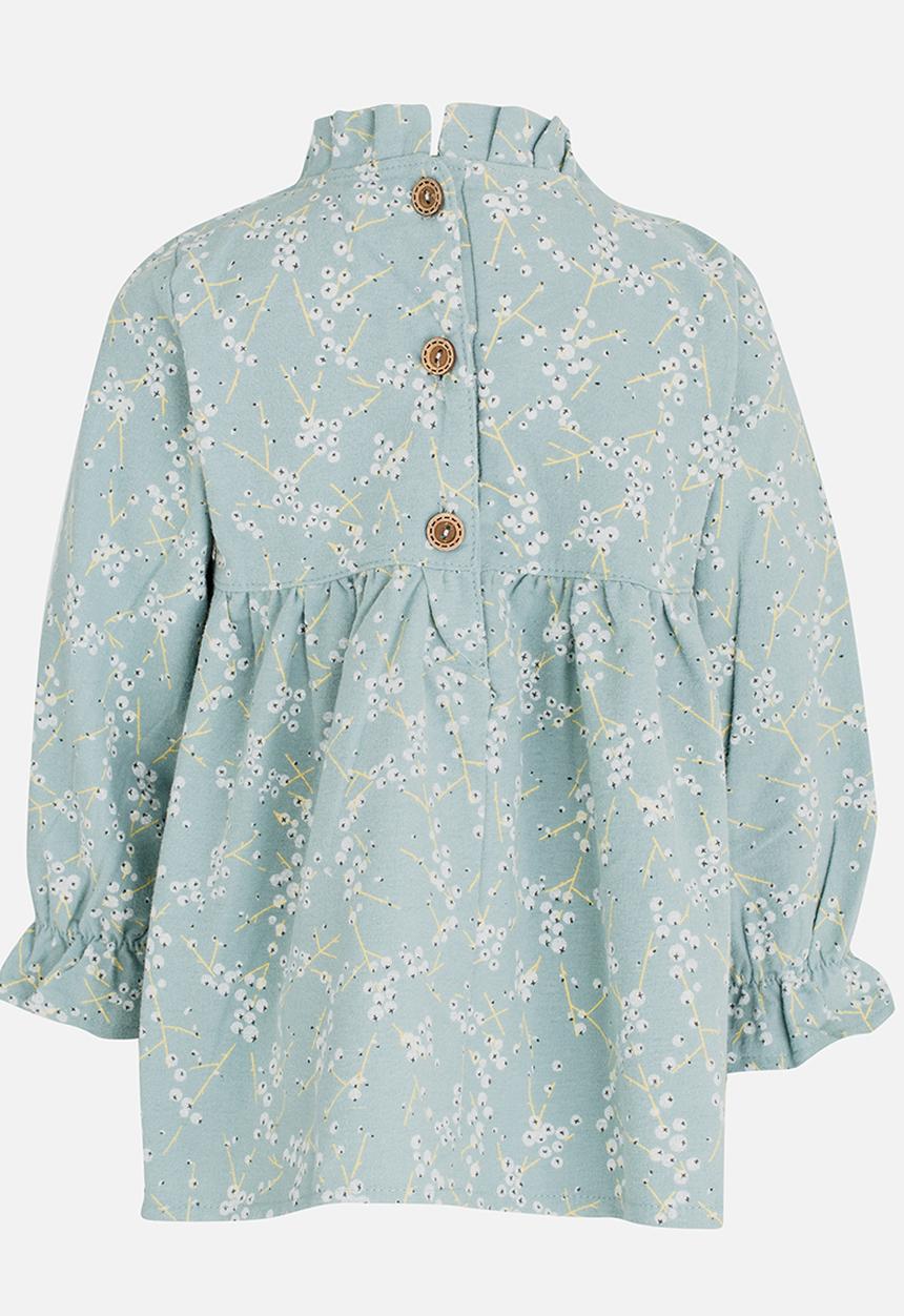 Pop Candy - Printed Long Sleeve Dress Mint