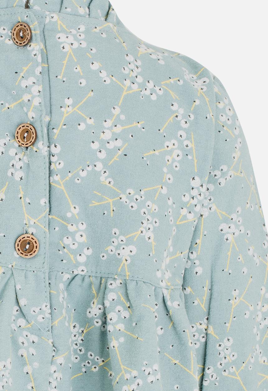 Pop Candy - Printed Long Sleeve Dress Mint