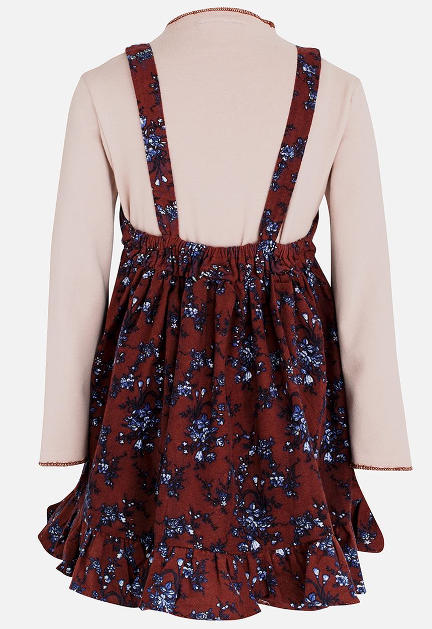 Pop Candy - Girls 2 Piece Dress Set Brown