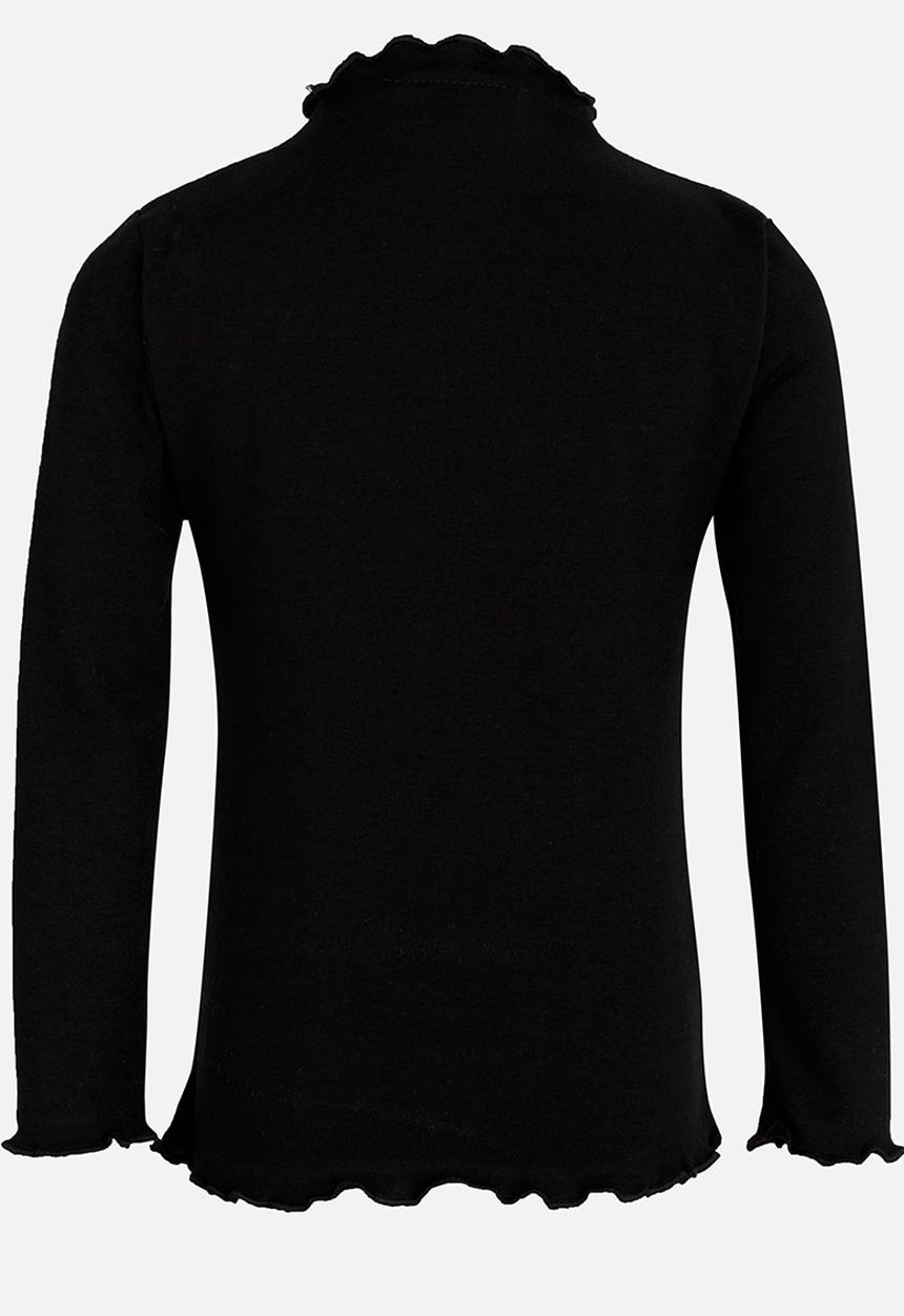 Pop Candy - Long Sleeve Polo Neck Black