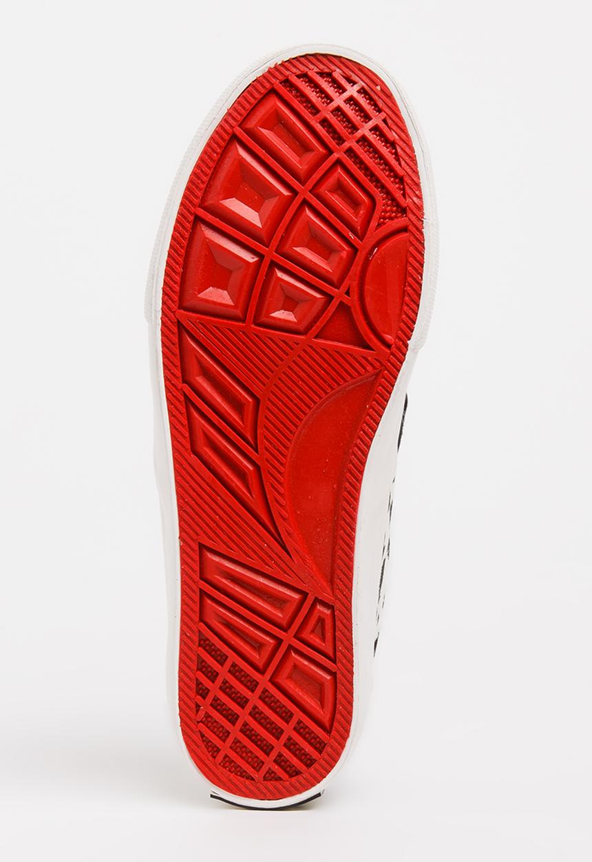 Pop Candy - Girls Canvas Sneaker Off White