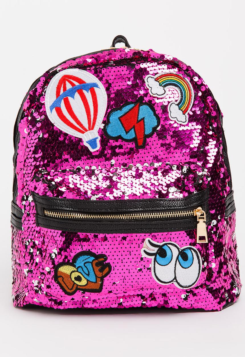 Pop Candy - Girls Sequin Backpack Multi-colour