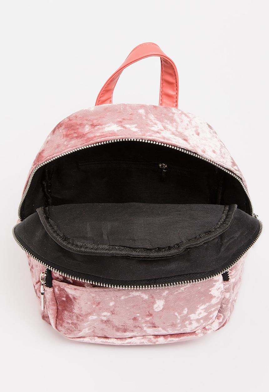 Pop Candy - Velour Backpack Mid Pink