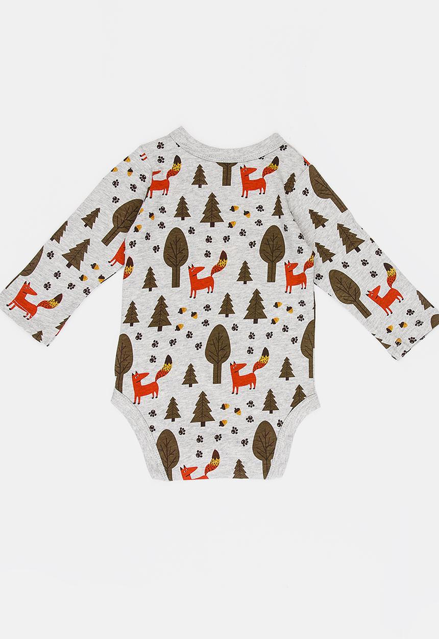 Soobe - Boys Printed Bodysuit Grey