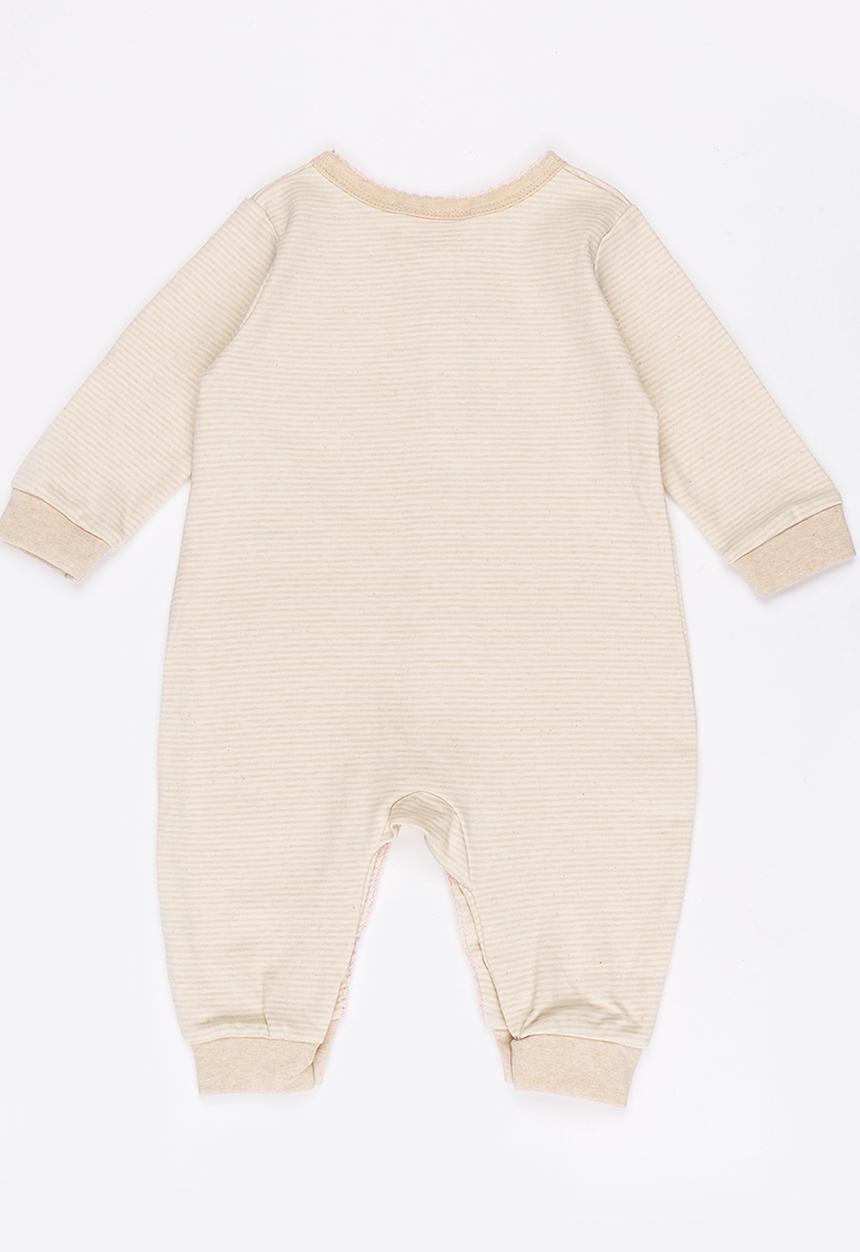 Pop Candy - Elephant printed sleepsuit - beige