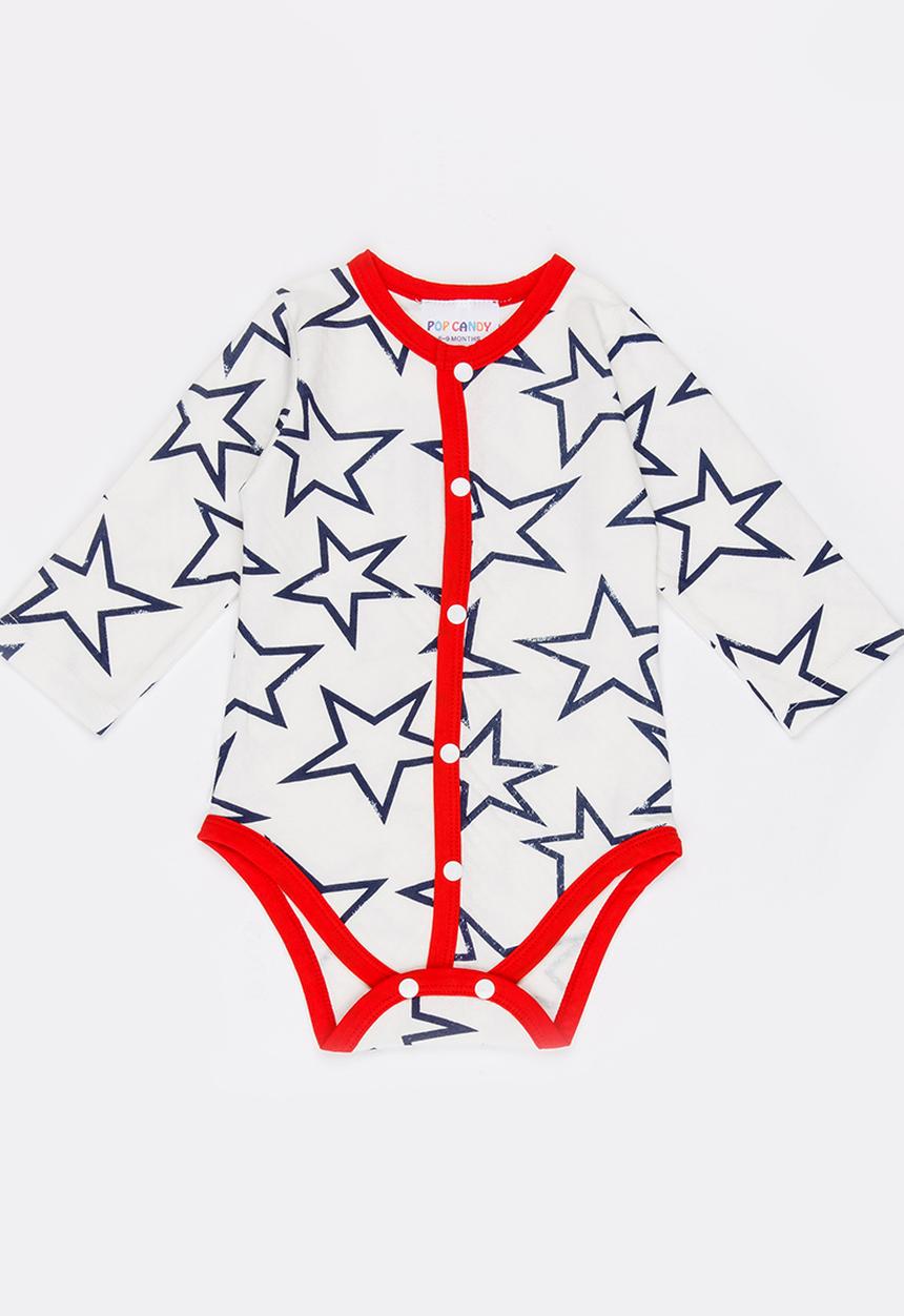 Pop Candy - Printed star bodysuit - multi
