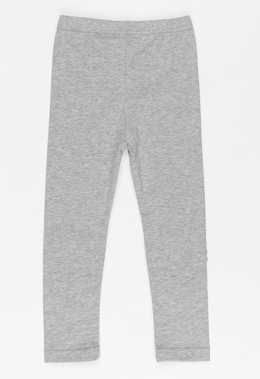 Pop Candy - Printed Heart Legging Grey