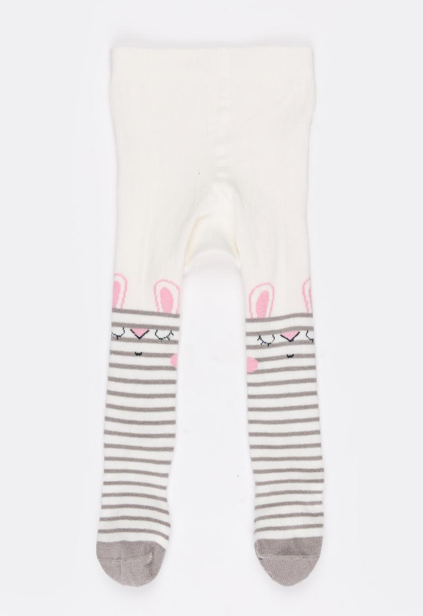 Soobe - Girls Stripe Socks Cream