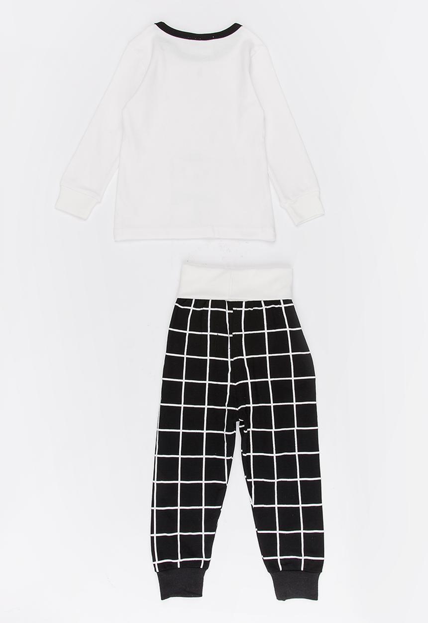 Pop Candy - Printed bear pj set - white/black