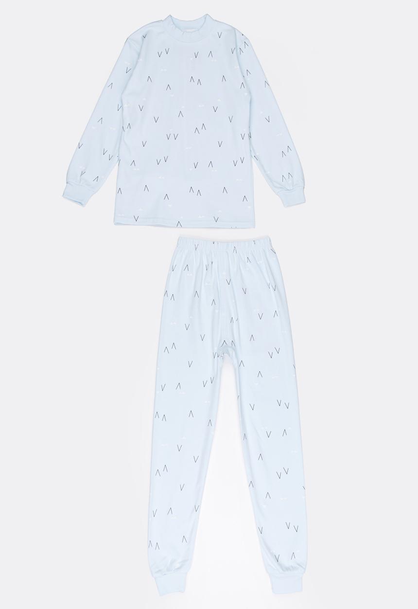 Pop Candy - Boys  Printed Sleep Set Pale Blue