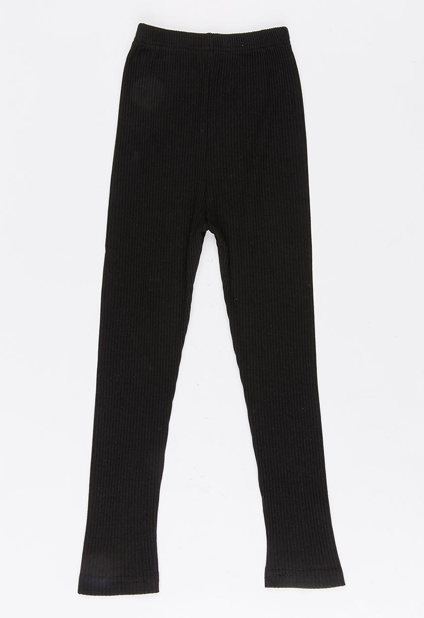 Pop Candy - Girls Ribbed Legging Black