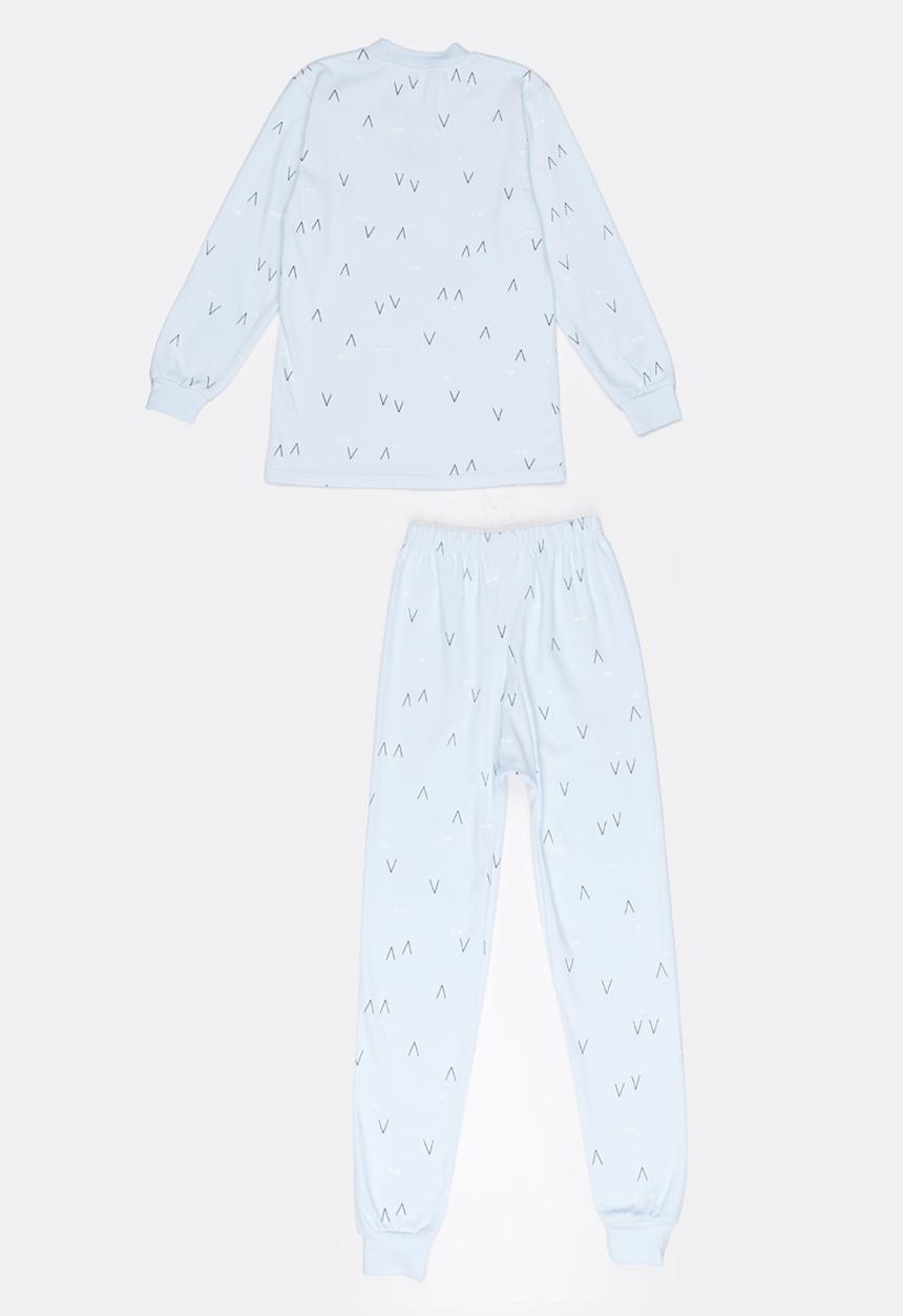 Pop Candy - Boys  Printed Sleep Set Pale Blue