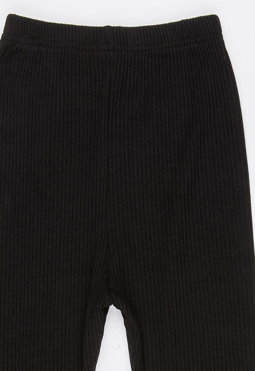 Pop Candy - Girls Ribbed Legging Black