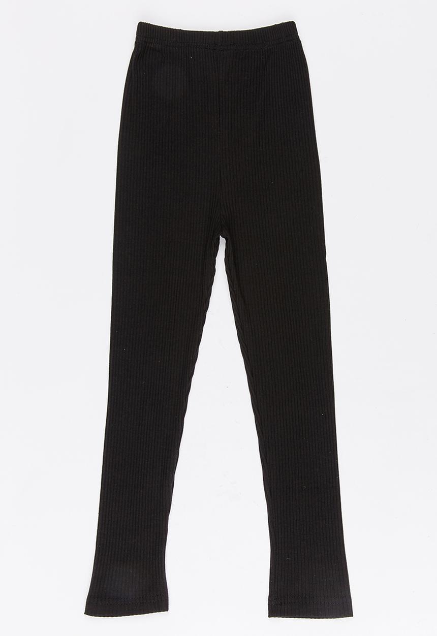 Pop Candy - Girls Ribbed Legging Black