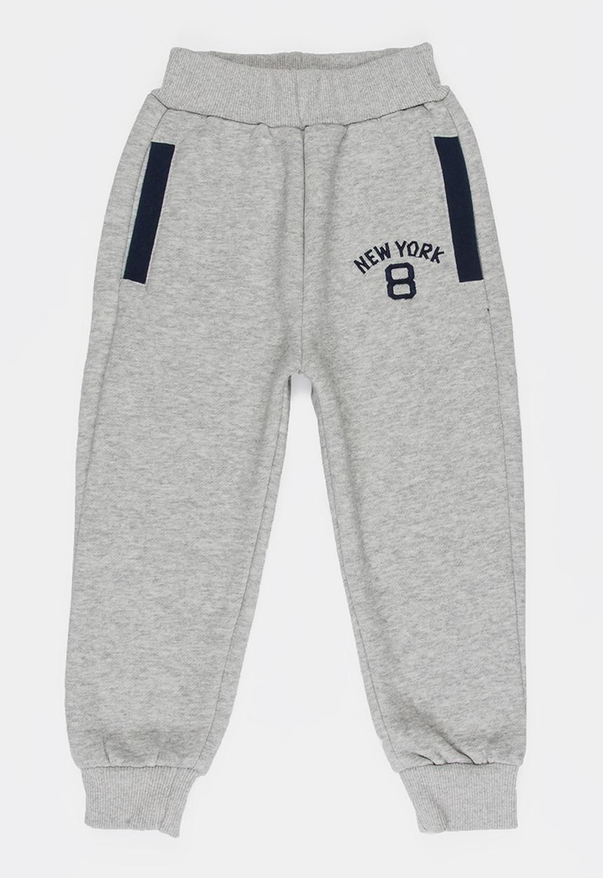 Pop Candy - Colour Block Track Pants Pale Grey
