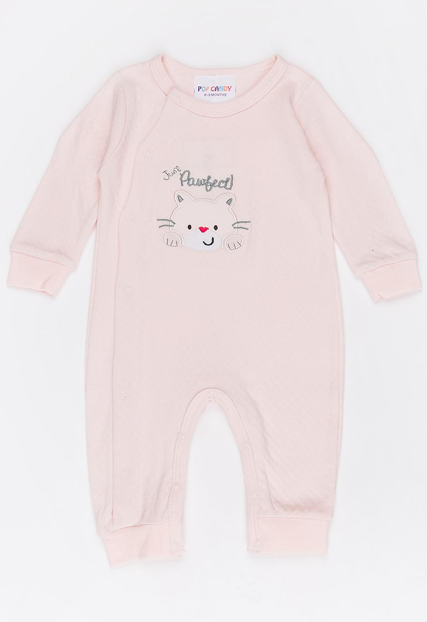 Pop Candy - Printed Sleepsuit Pale Pink