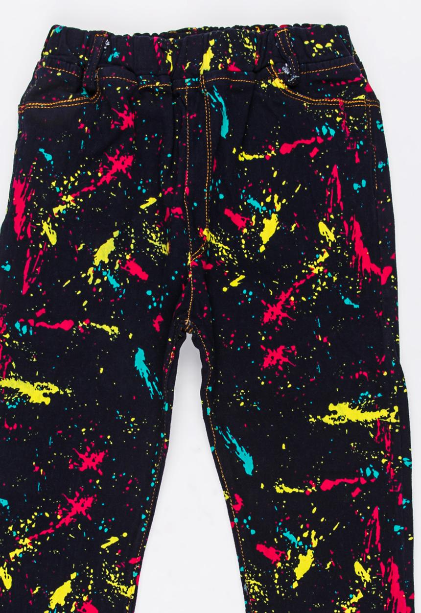 Pop Candy - Girls Printed Jeans Blue