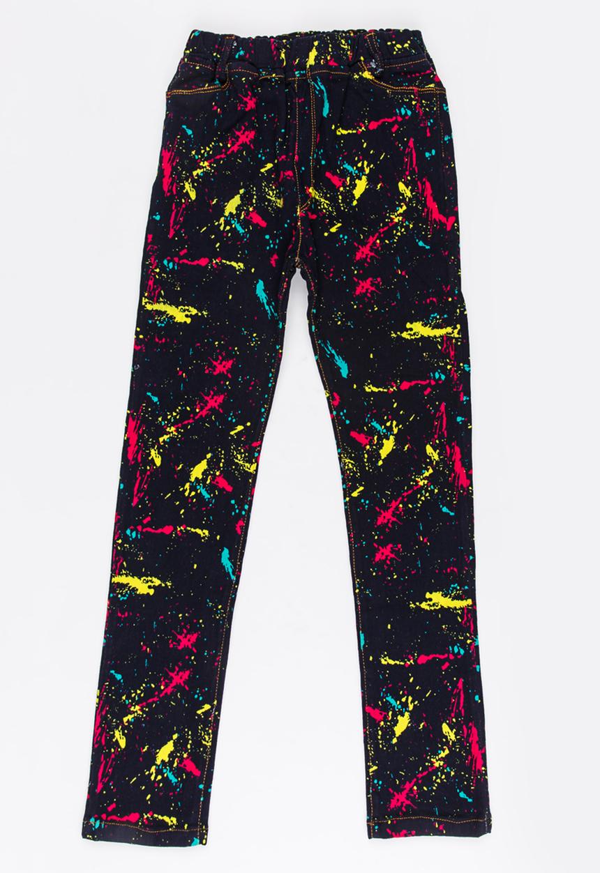 Pop Candy - Girls Printed Jeans Blue