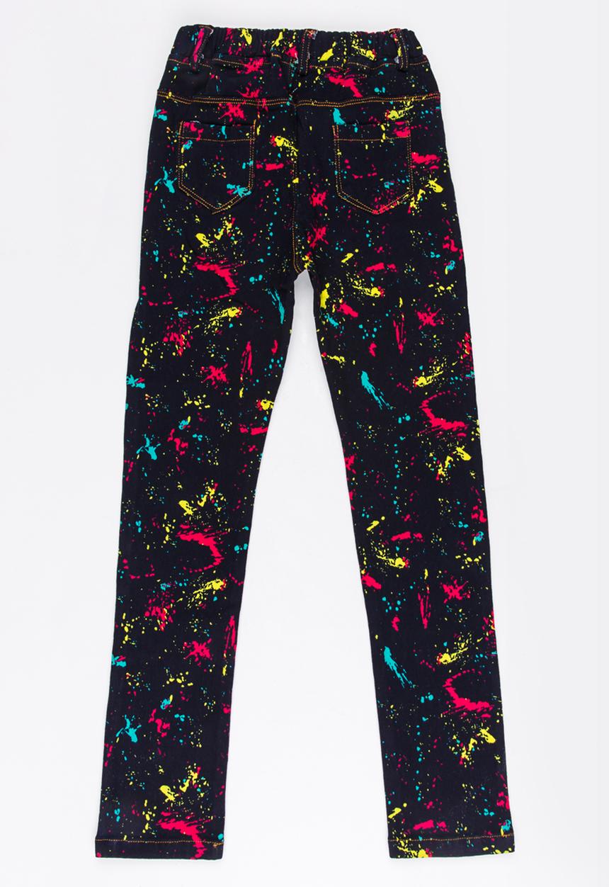 Pop Candy - Girls Printed Jeans Blue