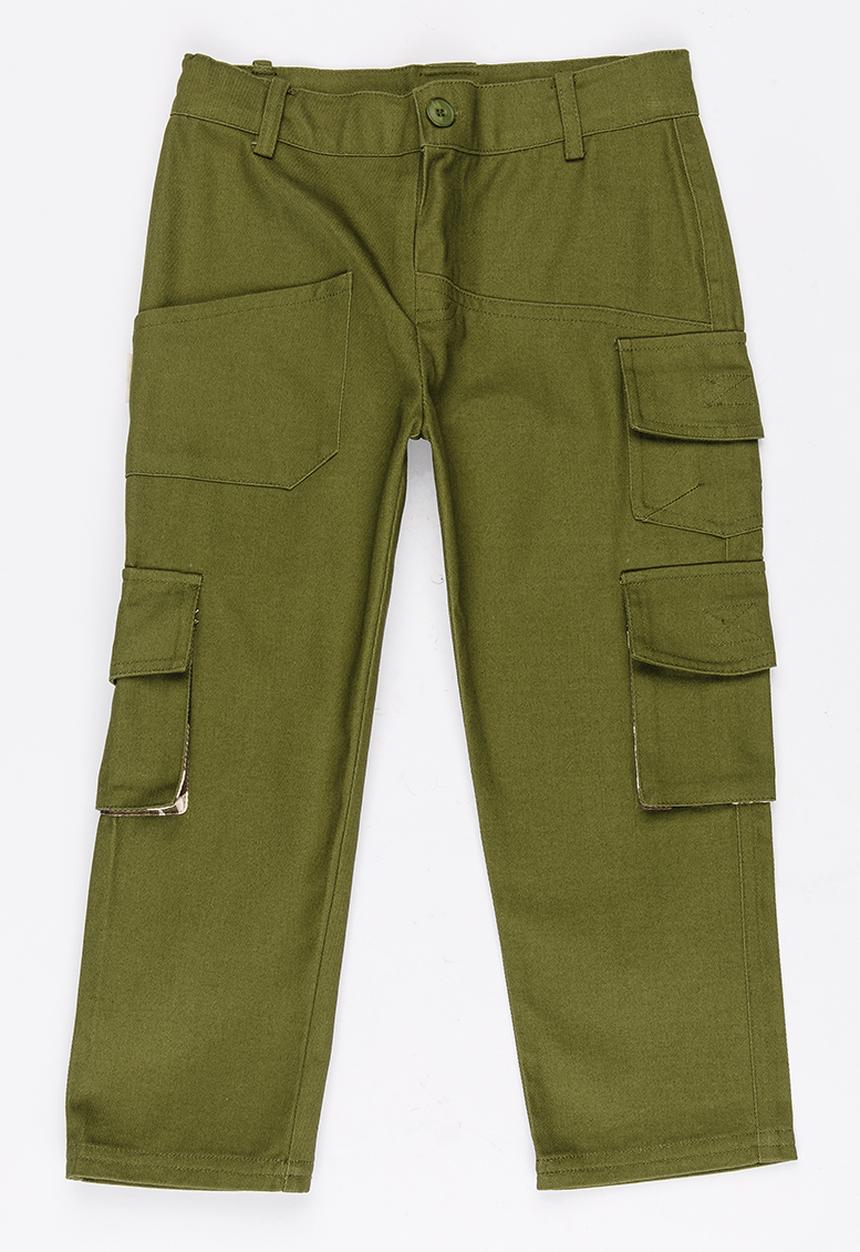 Pop Candy - Boys Chino Pants Khaki Green
