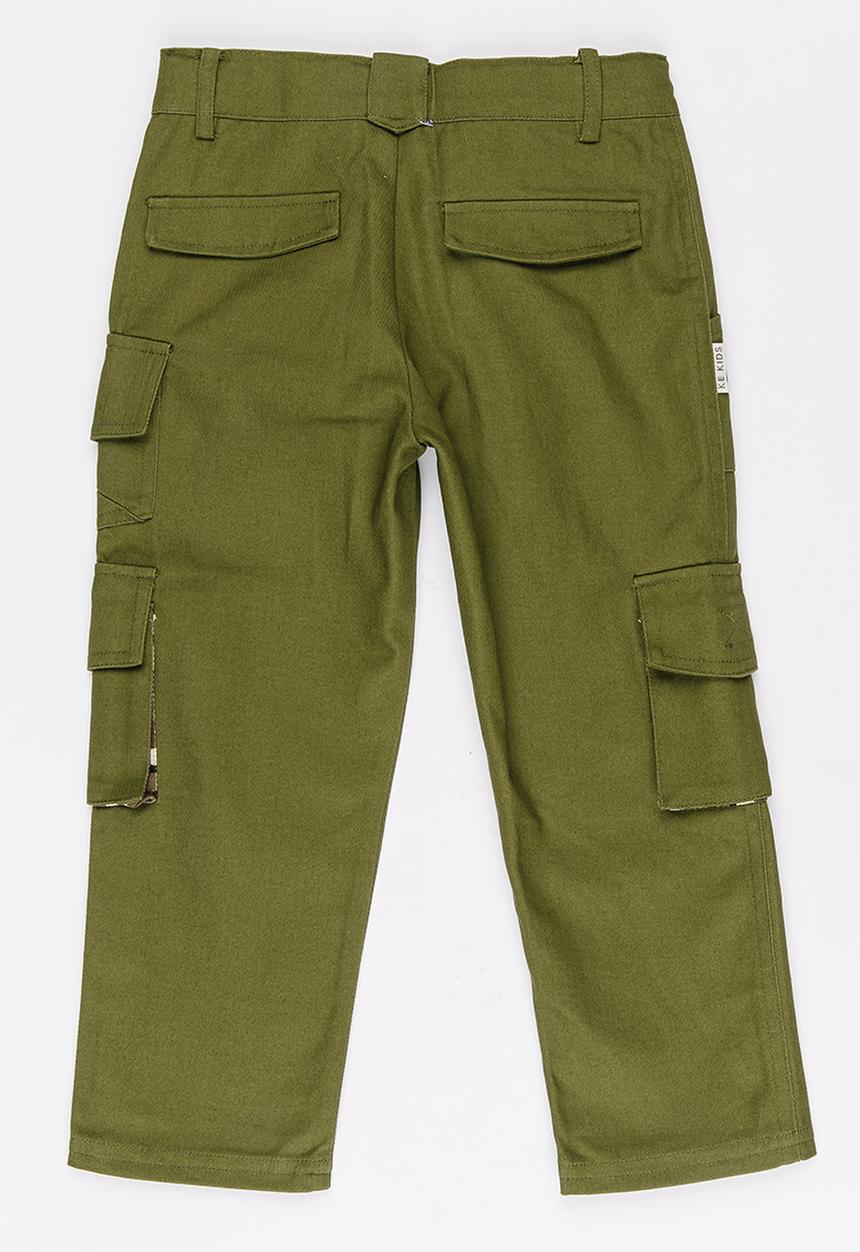 Pop Candy - Boys Chino Pants Khaki Green