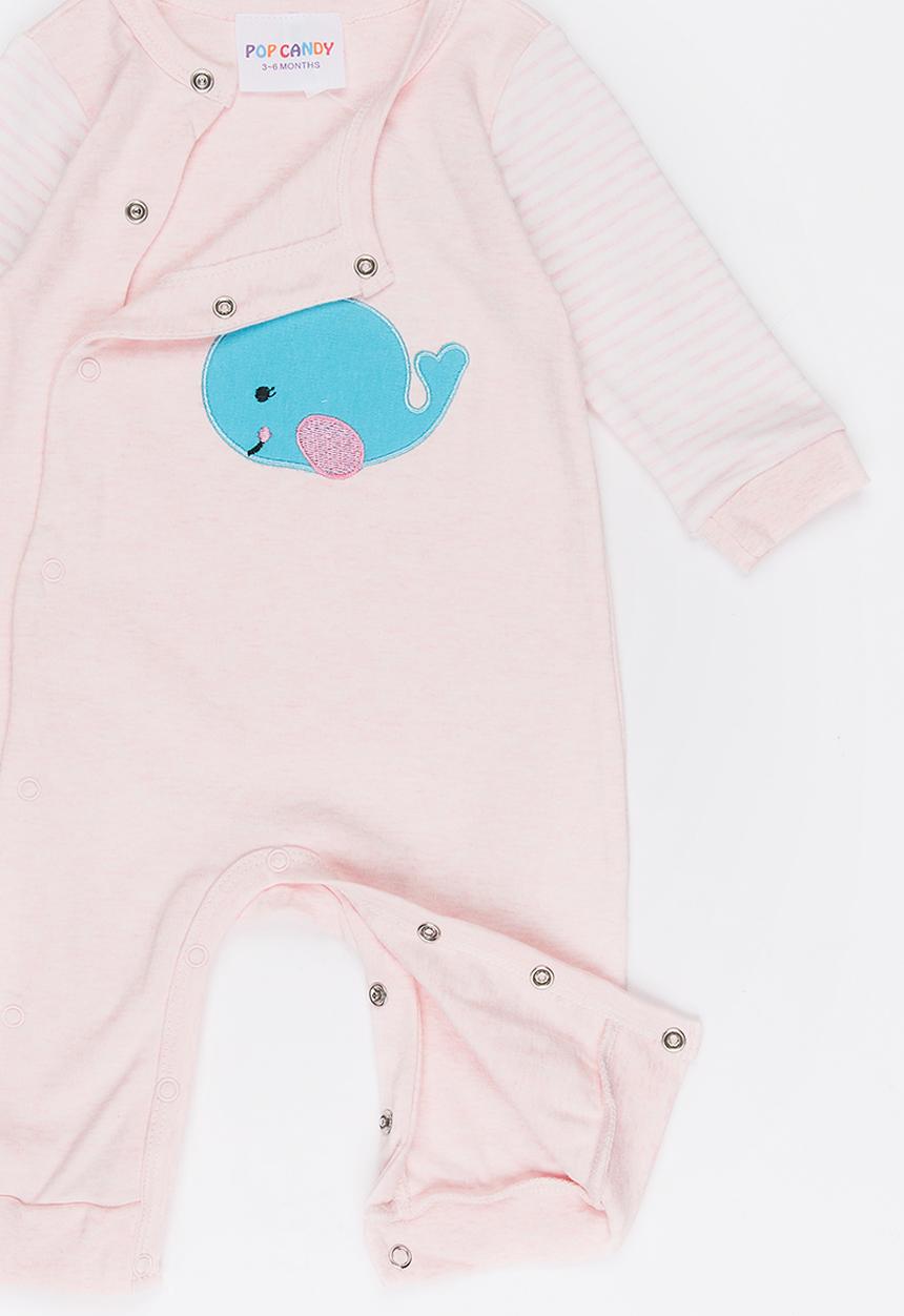 Pop Candy - Printed Sleepsuit Pale Pink