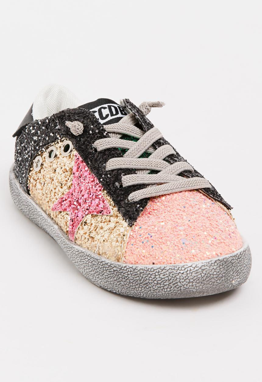 Pop Candy - Glitter Colour Block Sneaker Multi-colour