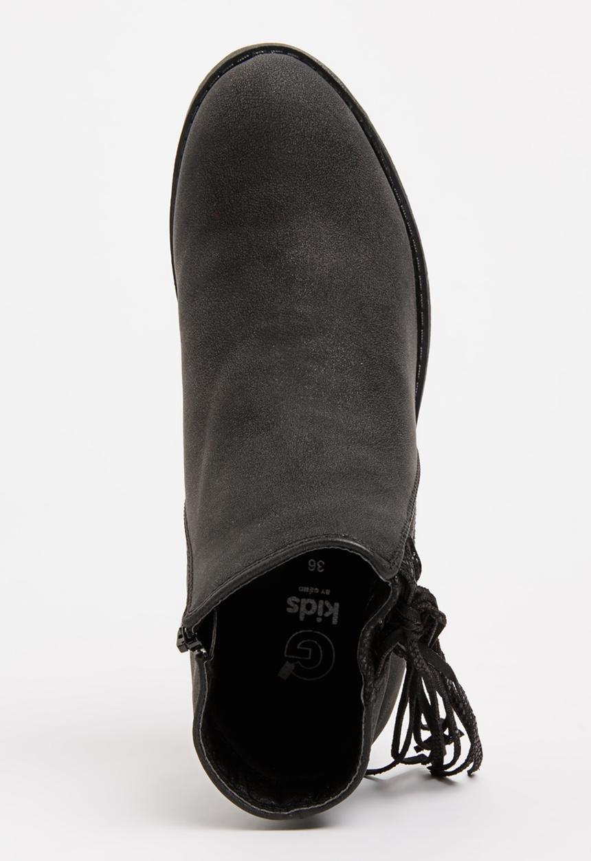Awol - Girls Fringe Boot Black
