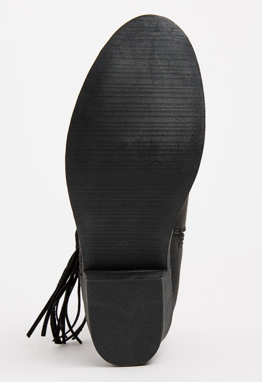 Awol - Girls Fringe Boot Black