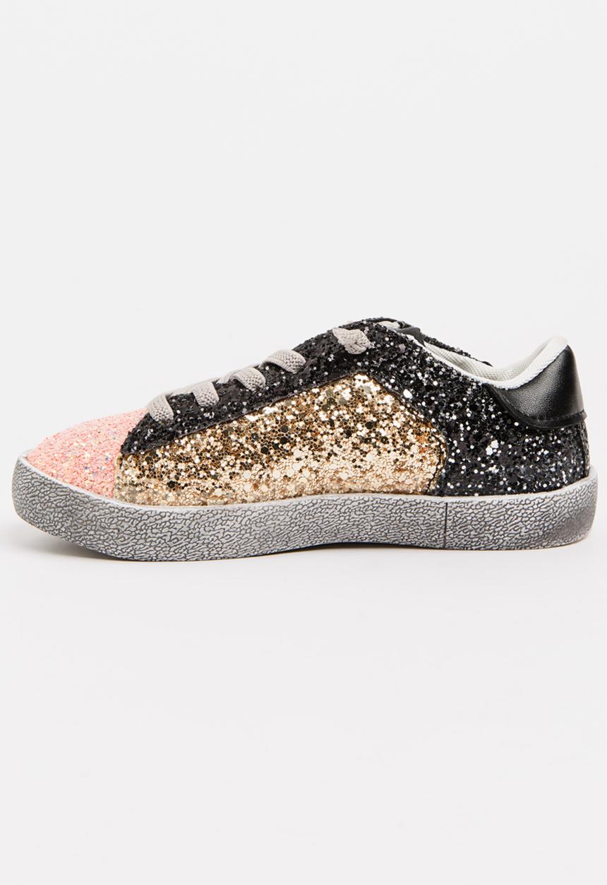 Pop Candy - Glitter Colour Block Sneaker Multi-colour