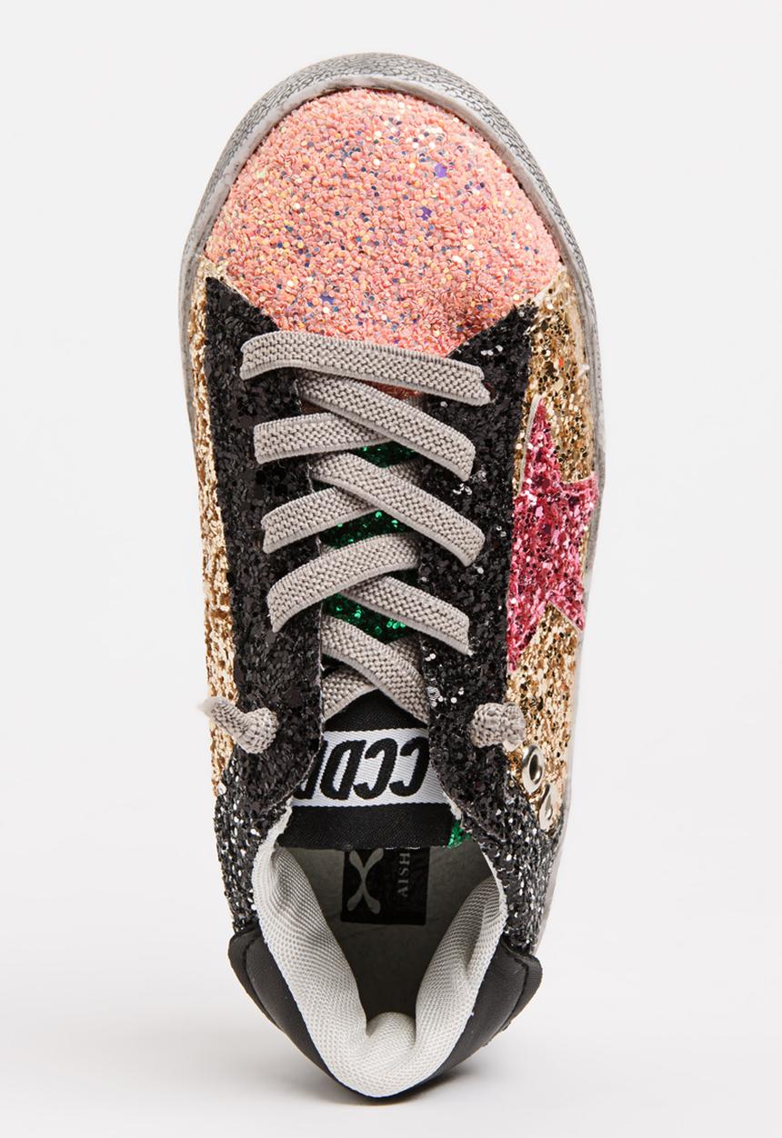 Pop Candy - Glitter Colour Block Sneaker Multi-colour