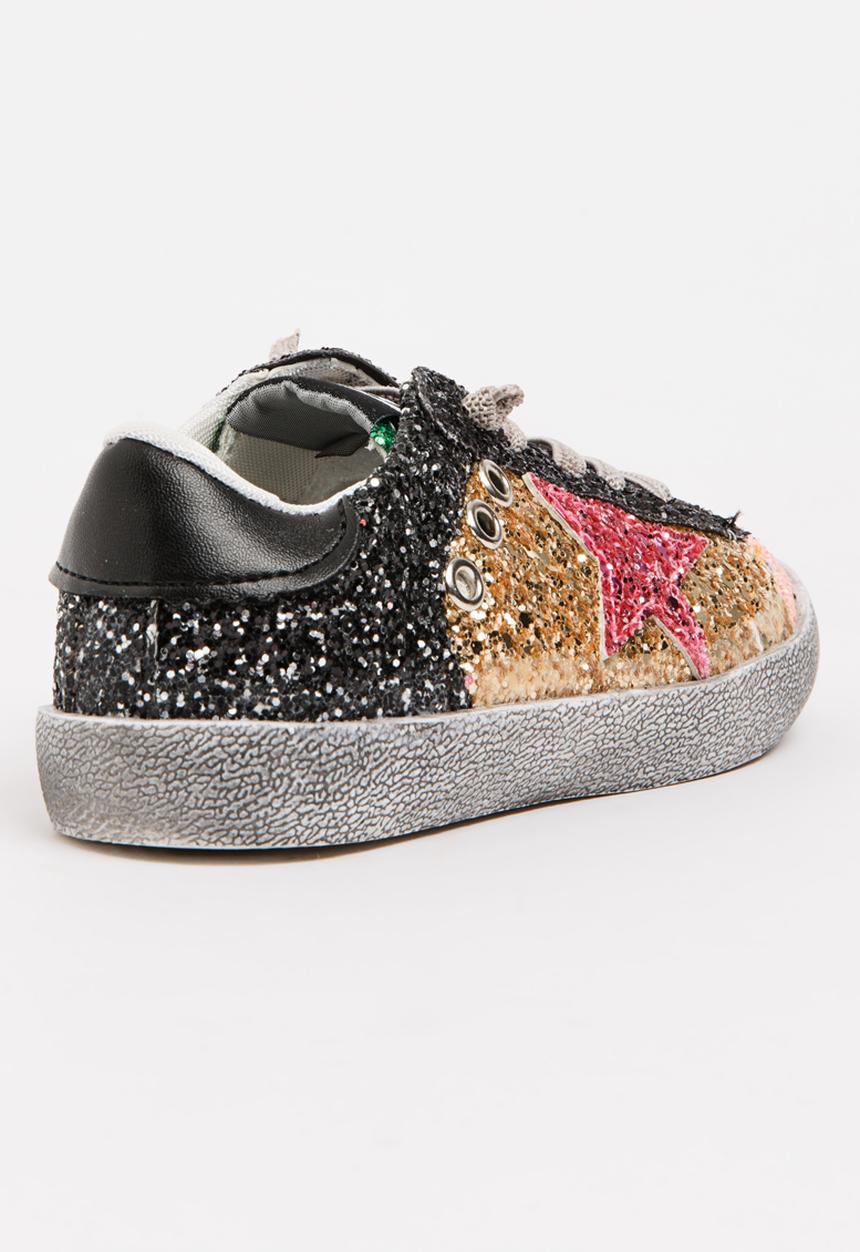 Pop Candy - Glitter Colour Block Sneaker Multi-colour