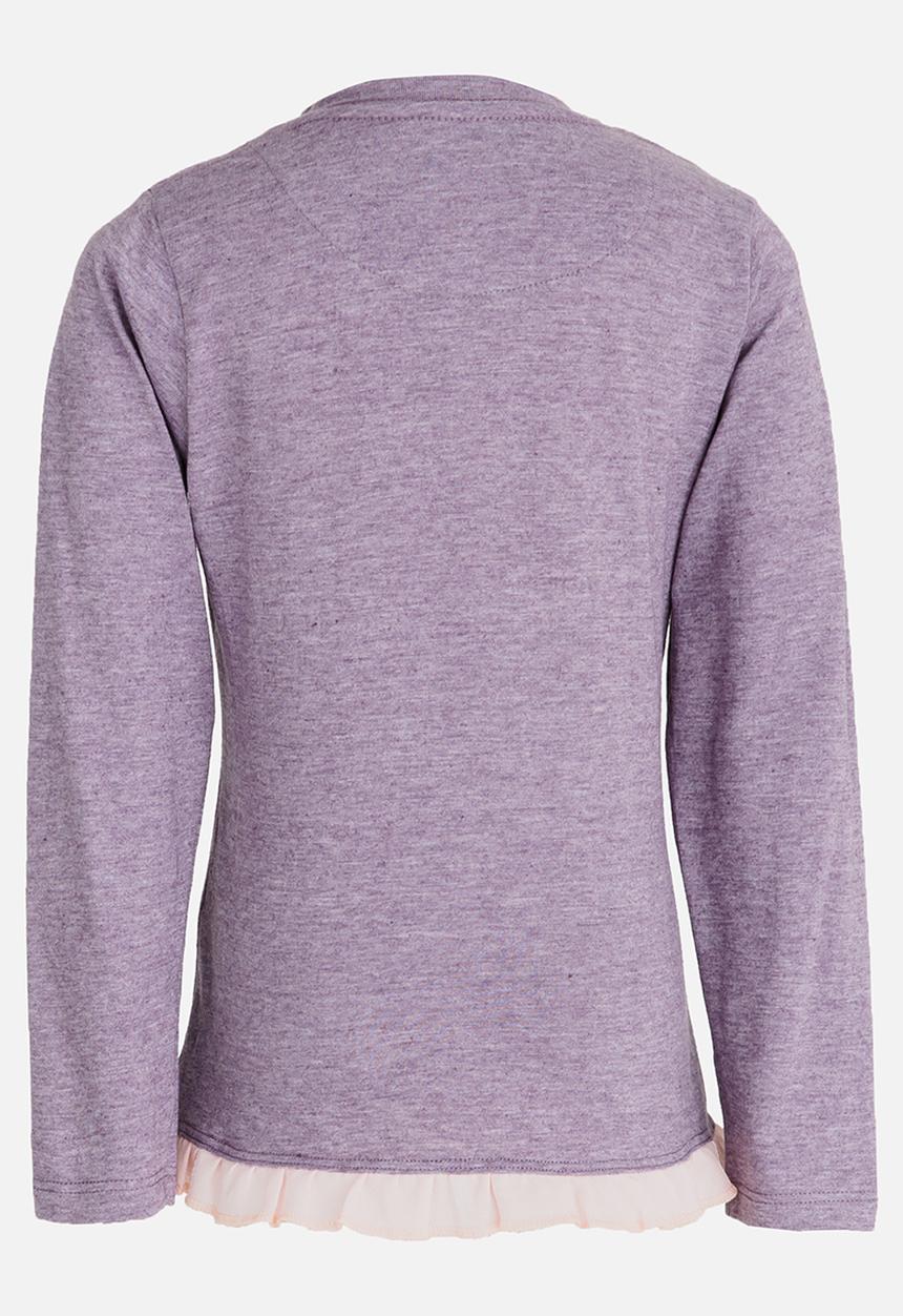 Lizzy - Samara Frill Hem Tee Mid Purple