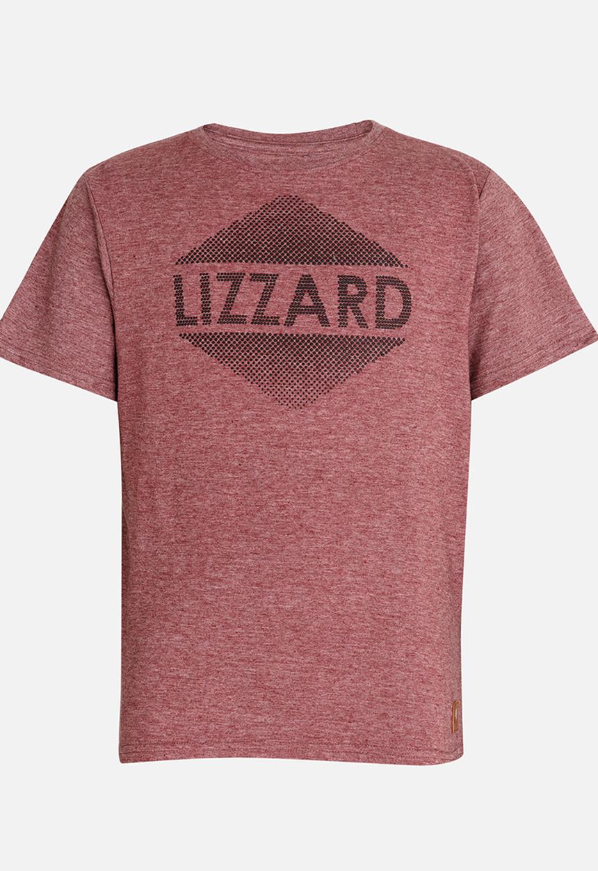 Lizzard - Tore Printed Tee Burgundy