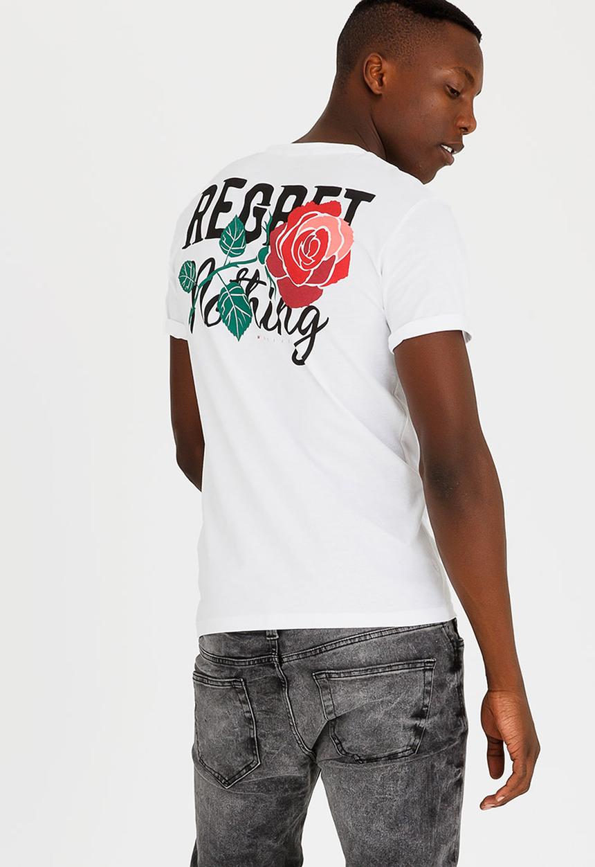 Only & Sons - Rose Crew Neck Tee White