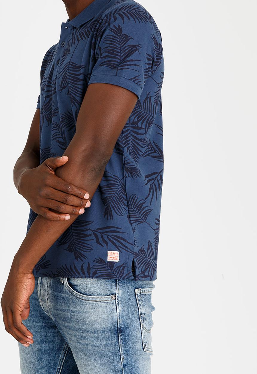 STYLE REPUBLIC - Tropic Print Golfer Blue