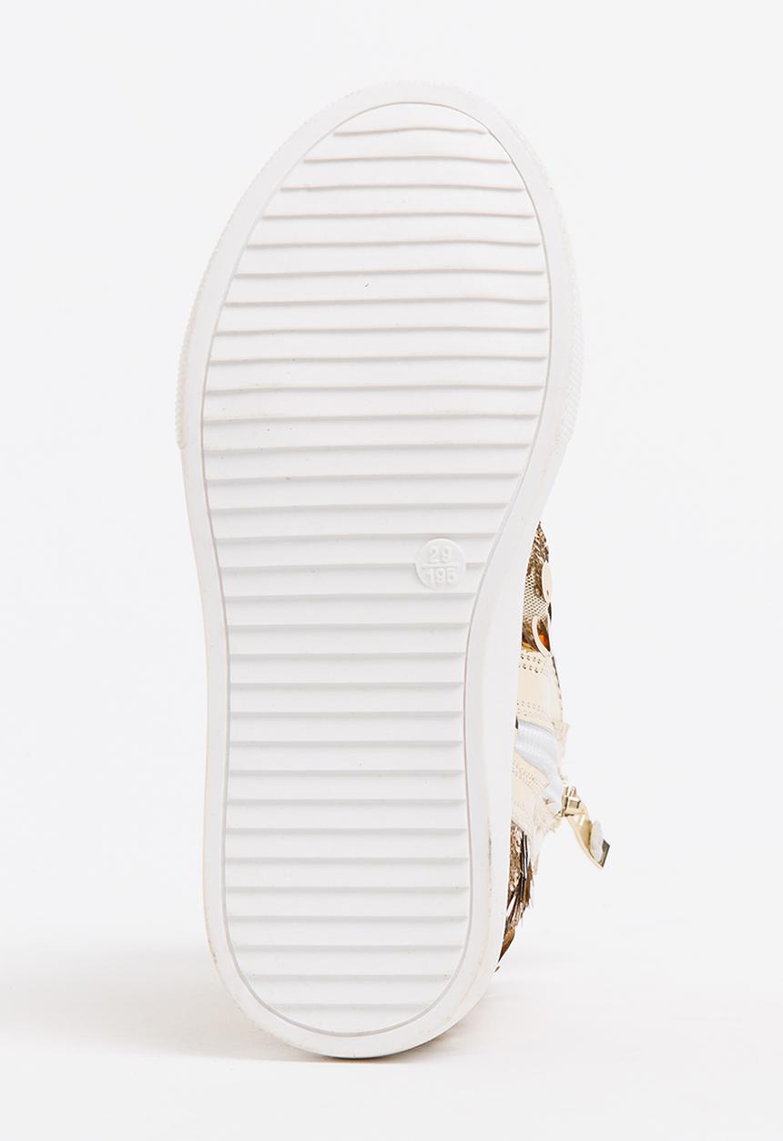 Pop Candy - Girls  Sparkle High Top Sneaker Gold