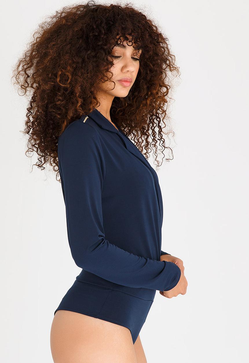 Vero Moda - Mehna Long Sleeve Bodysuit Navy