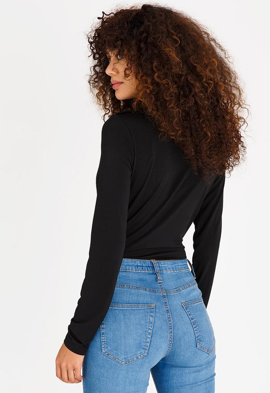 Vero Moda - Mehna Long Sleeve Bodysuit Black