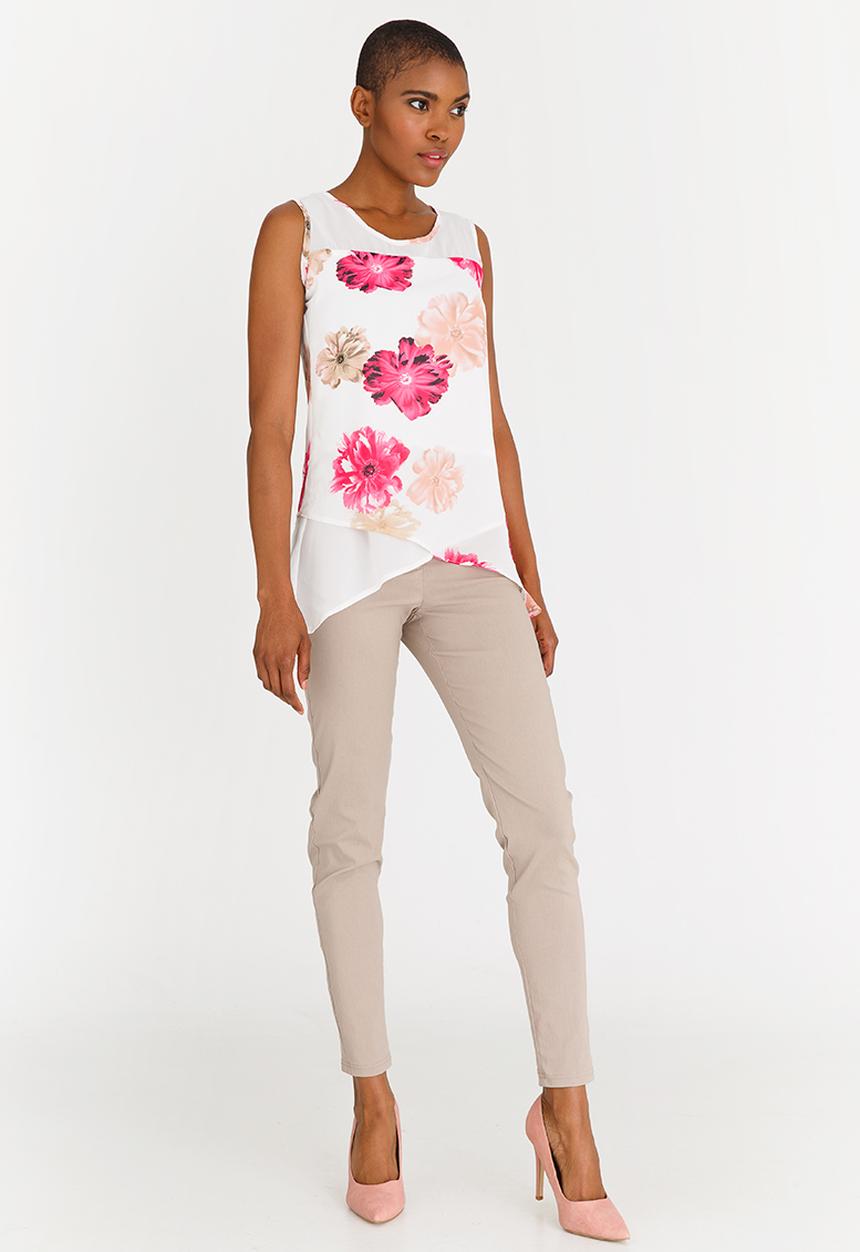 edit - Sleeveless Blouse Floral