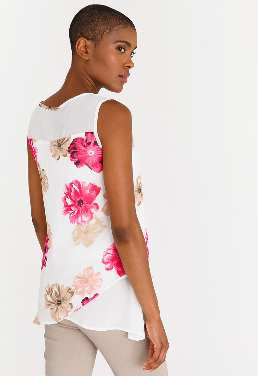 edit - Sleeveless Blouse Floral