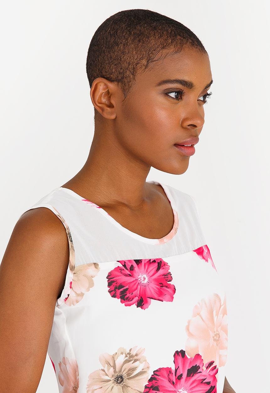 edit - Sleeveless Blouse Floral