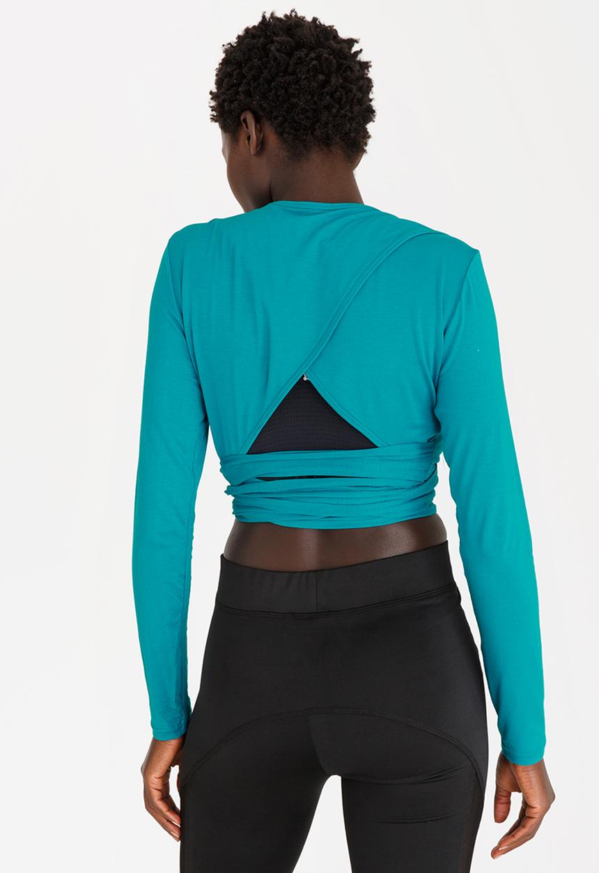 Lithe - Long Sleeve Ballet Top Turquoise