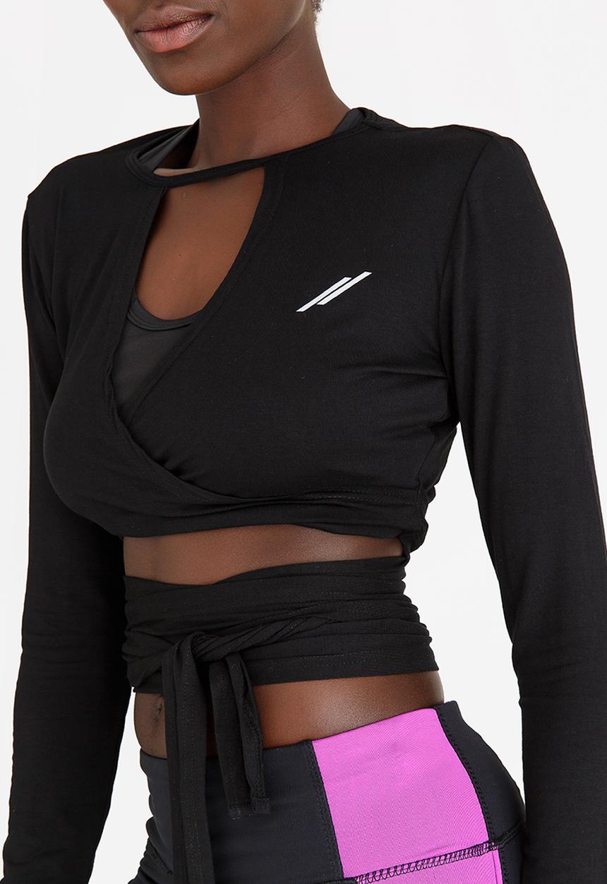Lithe - Long Sleeve Ballet Top Black