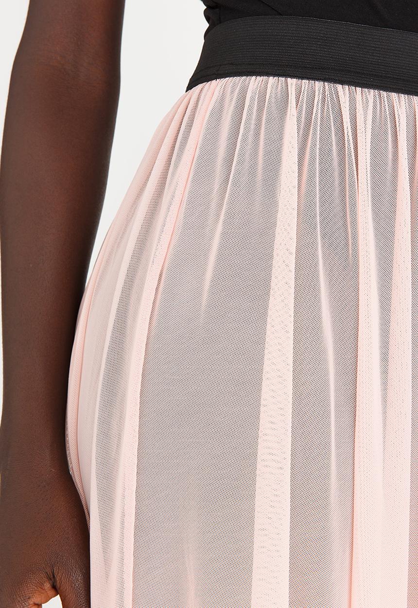 STYLE REPUBLIC - Volume Maxi Skirt Pale Pink