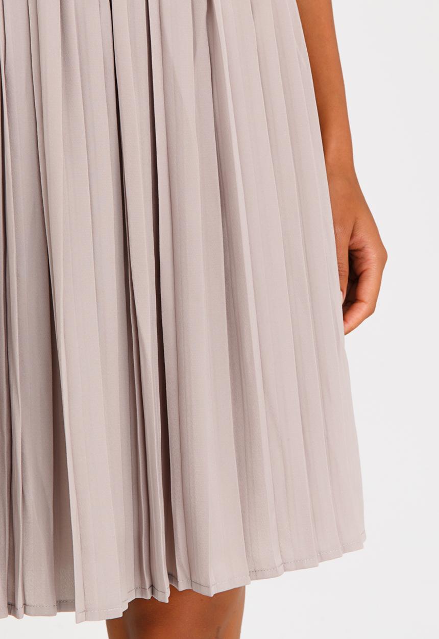 ONLY - Iriga Plisse Skirt Stone