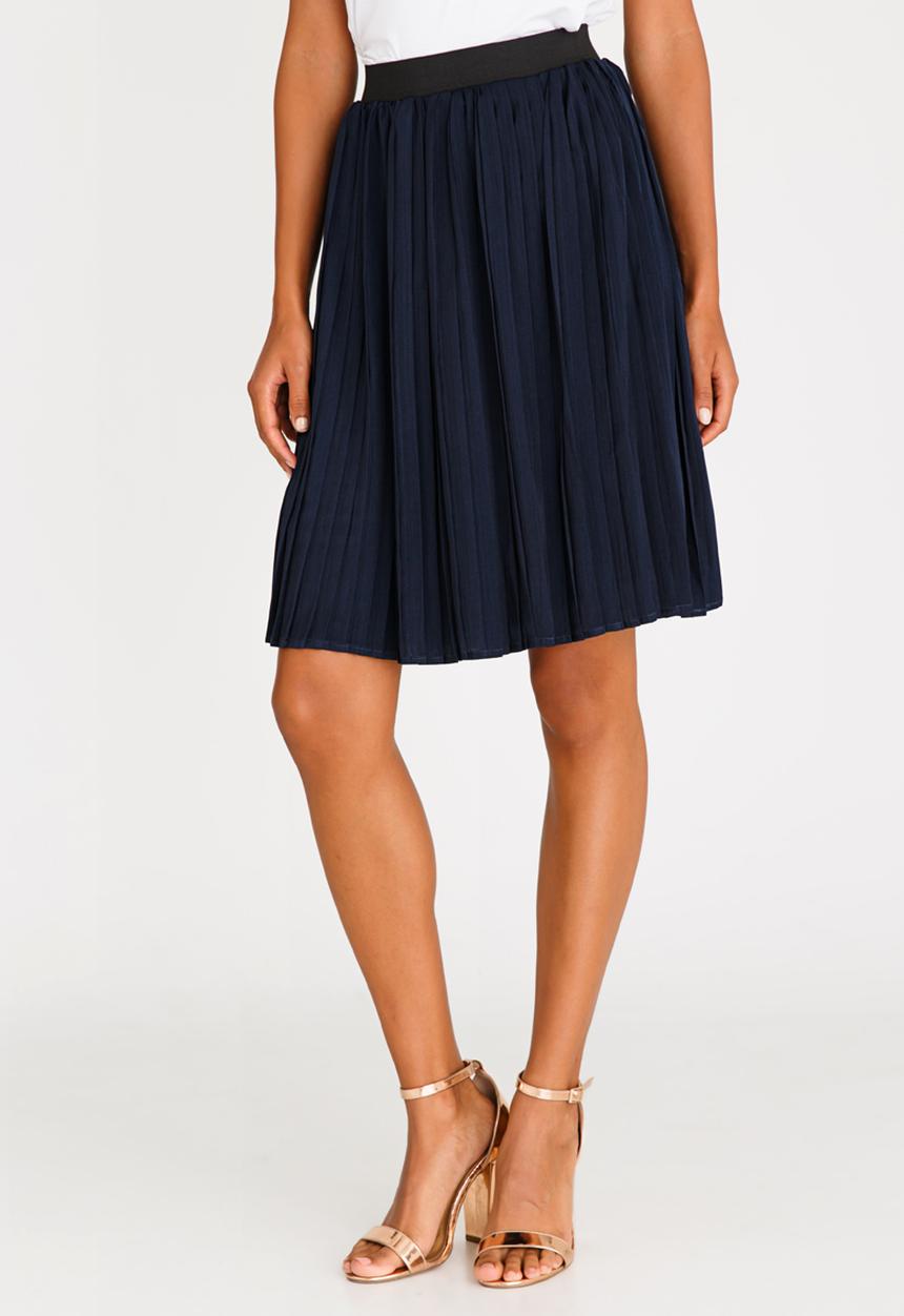 ONLY - Iriga Plisse Skirt Navy