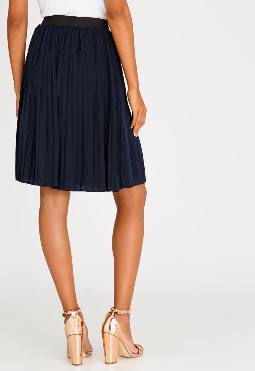ONLY - Iriga Plisse Skirt Navy