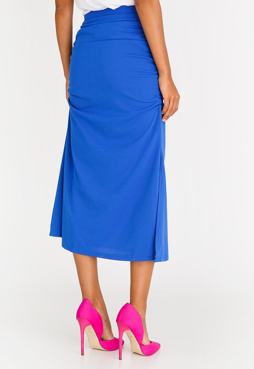 STYLE REPUBLIC - Ruched Detail Skirt Cobalt