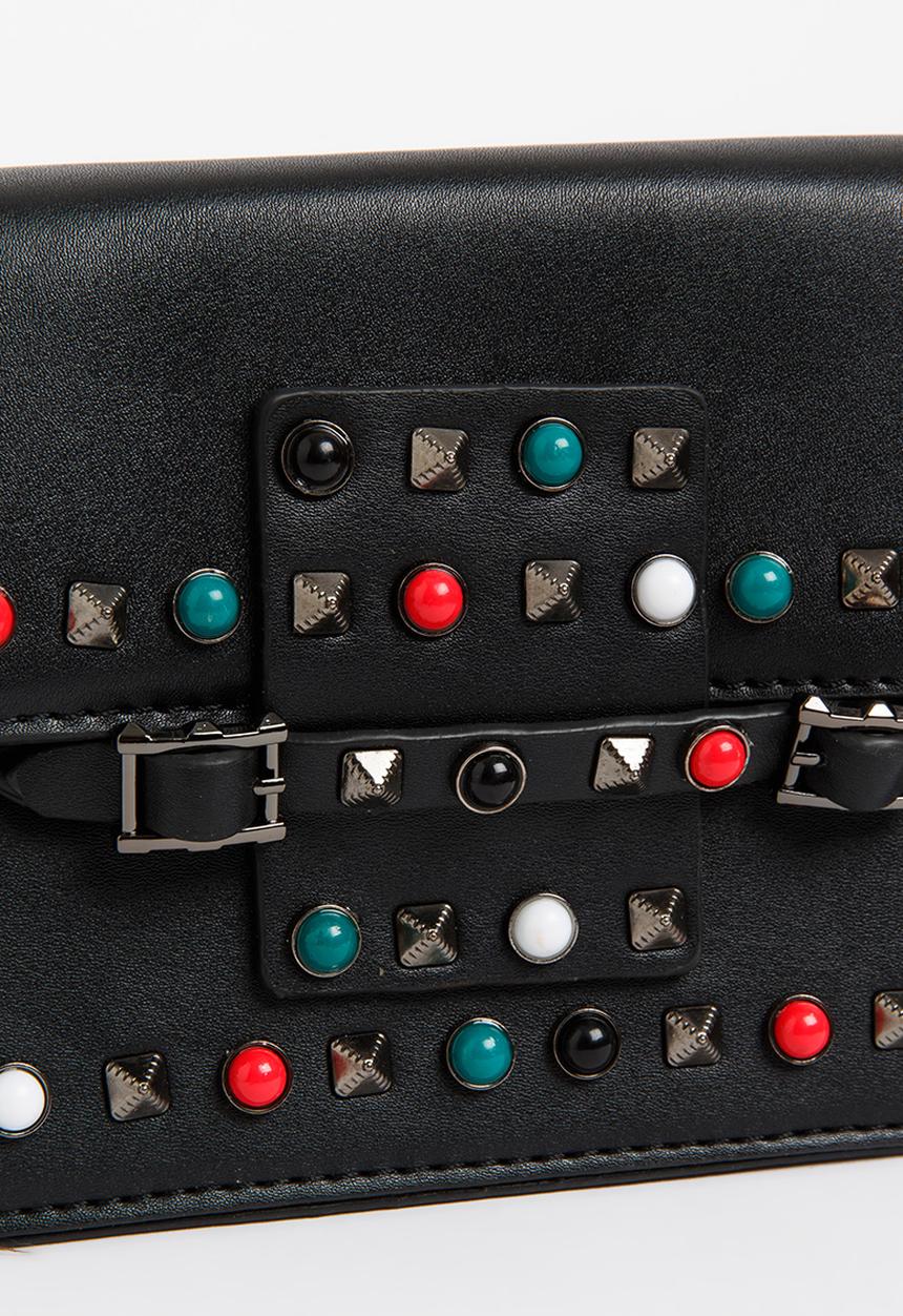 STYLE REPUBLIC - Studded Slingbag Black
